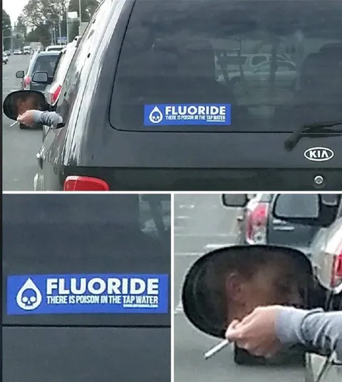 Fluoride Poison Tap Water Sticker