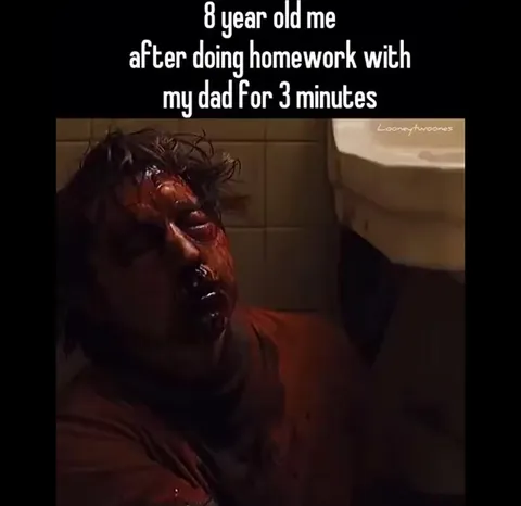 Homework With Dad Gone Wrong