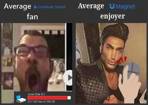 Torrent Fan vs Magnet Enjoyer
