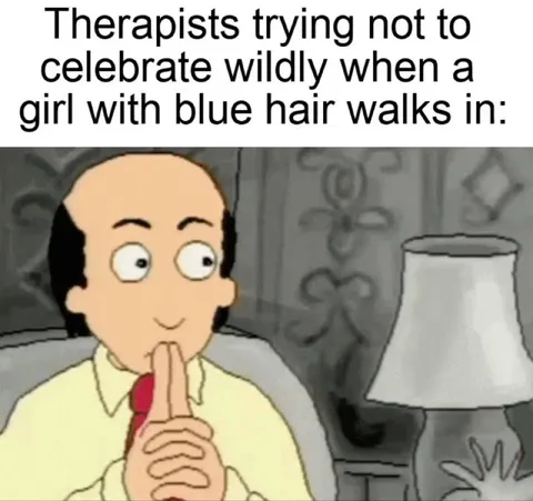 Therapists See Blue Hair