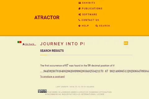 Journey Into Pi Search Result
