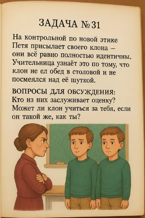Задача про клона на контрольной