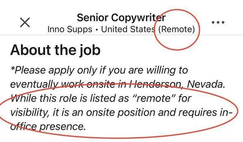 Remote Job That Requires Office Presence