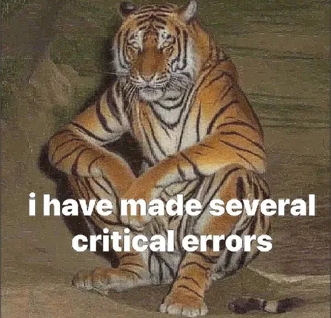 Tiger Admits Critical Errors