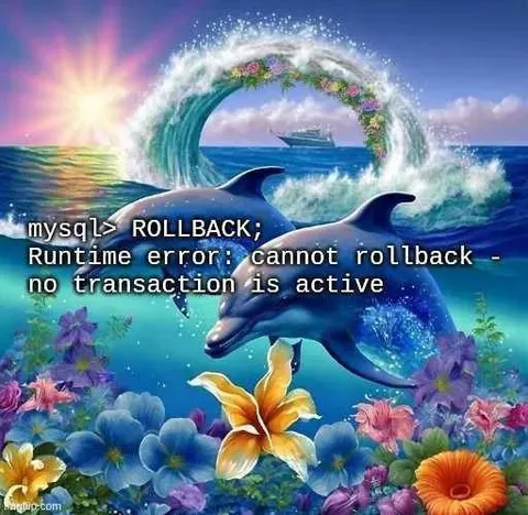 Cannot Rollback Without Transaction