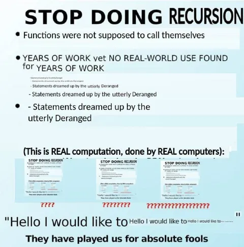 Stop Doing Recursion