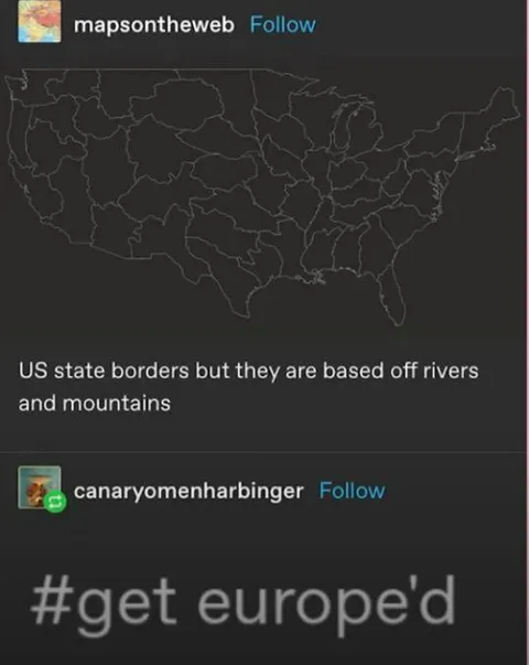 US Borders Based on Rivers