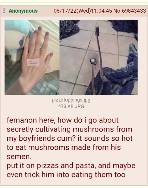 Secretly Cultivating Cum Mushrooms