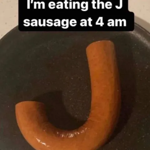 Eating the J Sausage at 4 AM