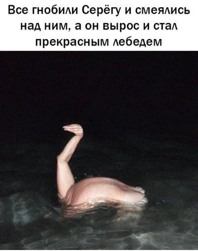 Серёга стал прекрасным лебедем