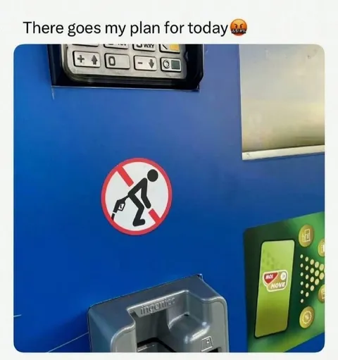 Plan Ruined by ATM Sign