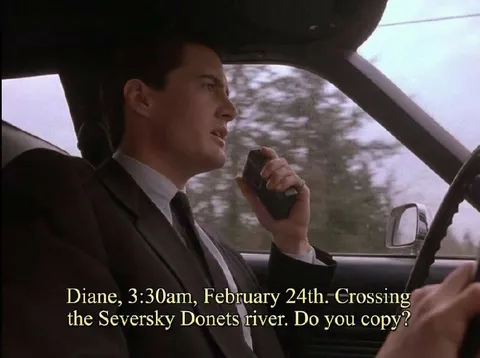 Dale Cooper Radioing Diane