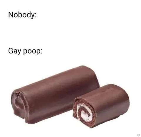 Gay Poop Chocolate Rolls