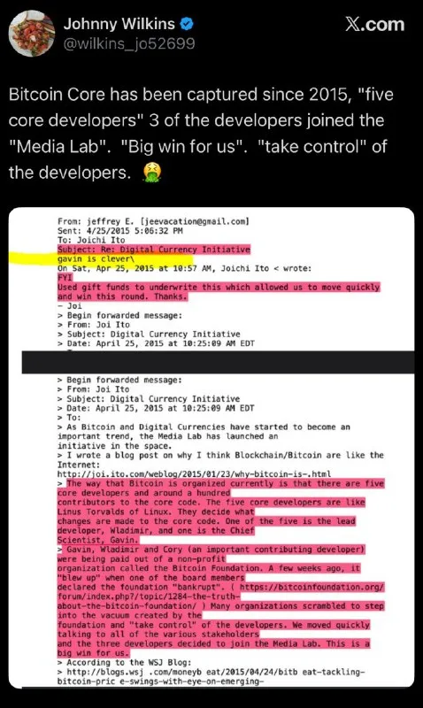 Bitcoin Core Was Captured