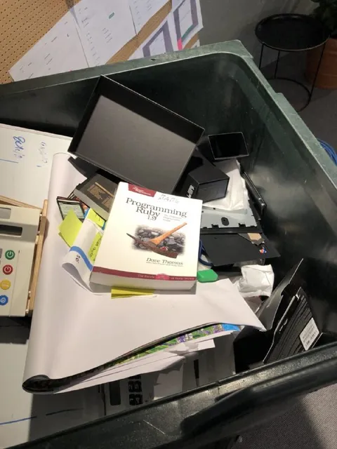 Ruby Programming Book in the Trash