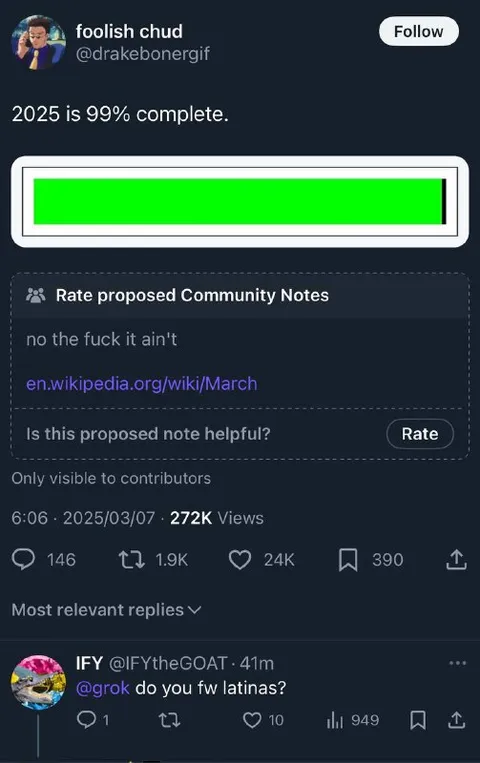 2025 Is Not 99% Complete