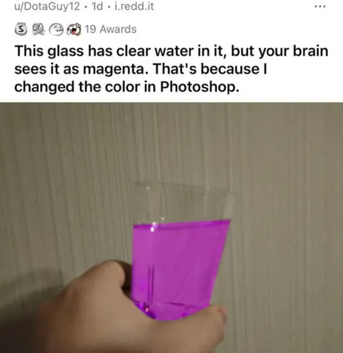 Magenta Water Brain Trick