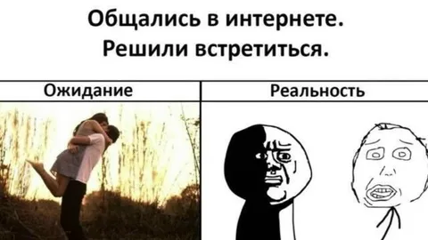 Общались в интернете — встретились в реальности