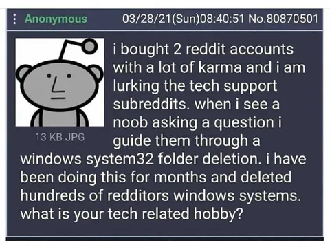 Tech Support System32 Trap
