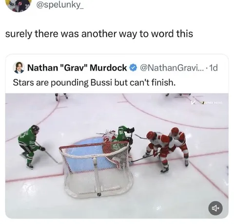 Stars pounding Bussi but can't finish