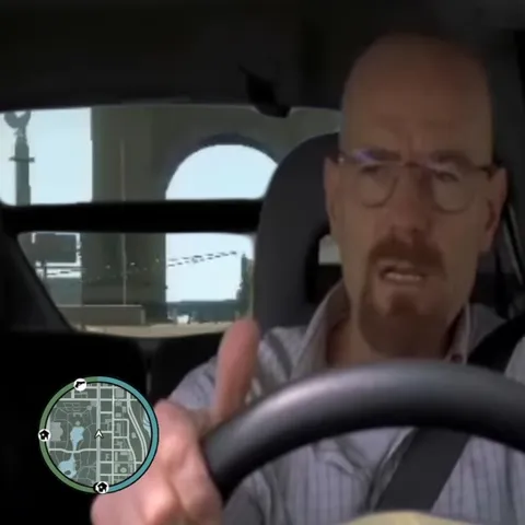 Уолтер Уайт за рулём в GTA