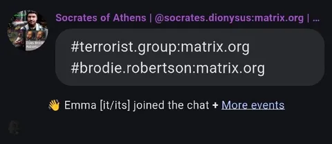 Unexpected Chat Room Join