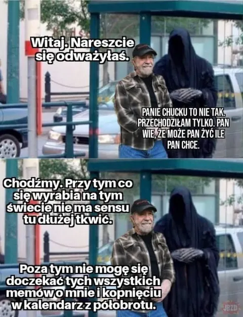 Chuck Norris idzie z kostuchą