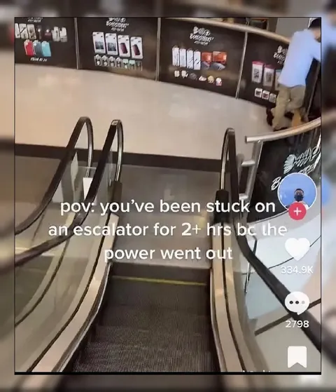 Stuck on an Escalator