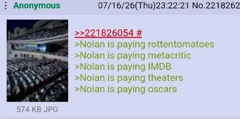 Nolan Pays Everyone to Praise His Movie