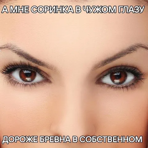 Соринка в чужом глазу