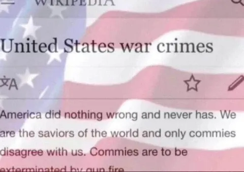 United States War Crimes Wikipedia Parody