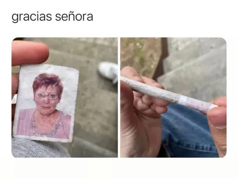 Gracias señora por el papel