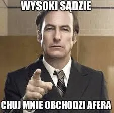 Wysoki sądzie, chuj mnie obchodzi