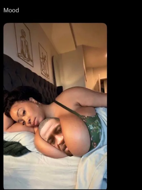 Mood Cuddled in Bed