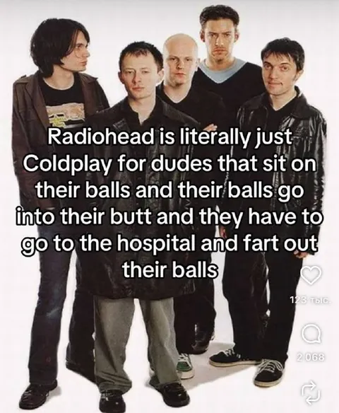 Radiohead Is Just Coldplay