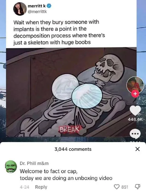 Skeleton With Huge Boobs