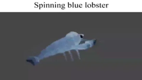 Spinning Blue Lobster