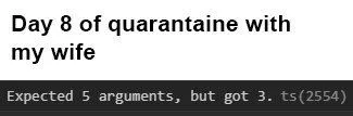 Quarantine Argument Error