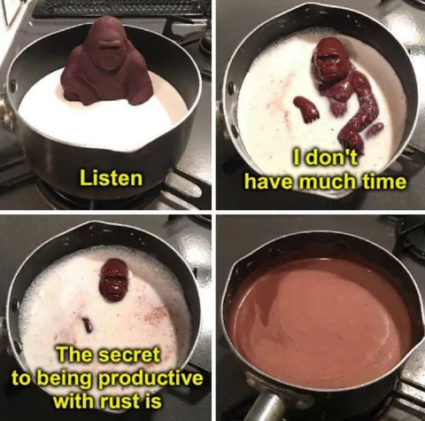 Gorilla Melts Into Chocolate