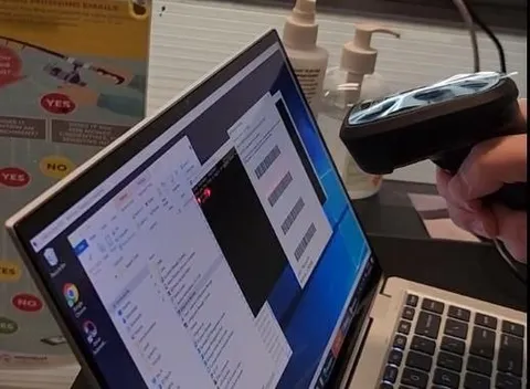 Barcode Scanner BitLocker Recovery