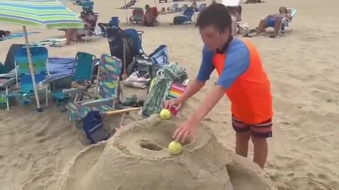 Beach Sand Rocket Launch