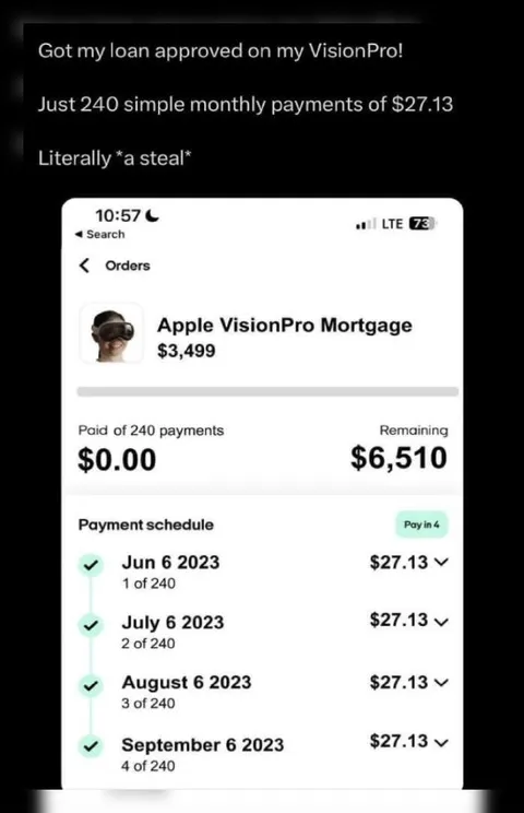 VisionPro Mortgage Payments