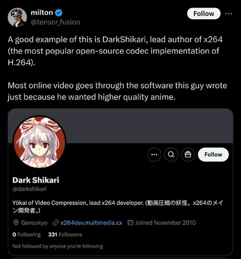 Higher Quality Anime Compression