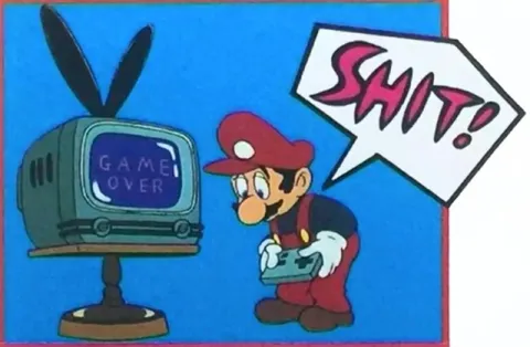 Mario Says Shit After Game Over