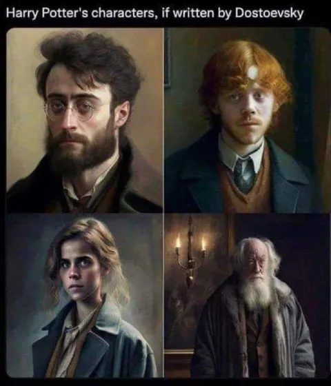 Harry Potter Characters by Dostoevsky