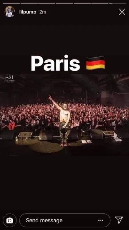 Paris with the German Flag