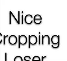Nice Cropping Loser