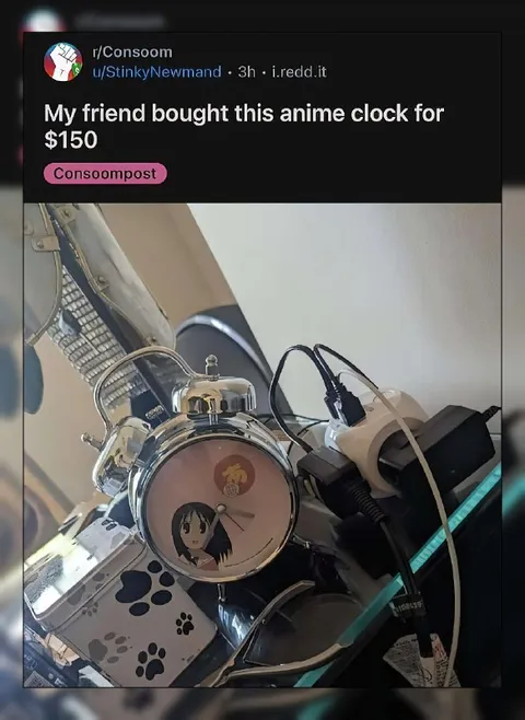 Anime Clock for $150