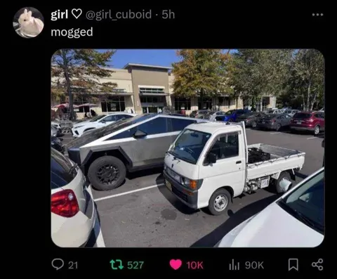 Tiny Truck Mogging Cybertruck