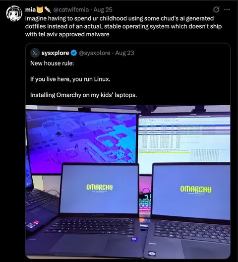 Installing Omarchy on the Kids' Laptops